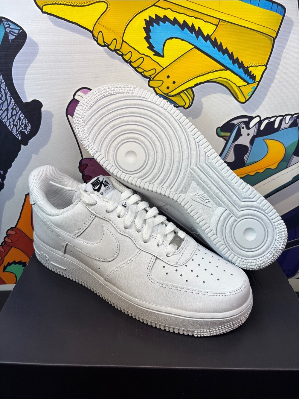 Nike Air Force 1 Low - White Men’s Athletic Shoes - Picture 2 of 8